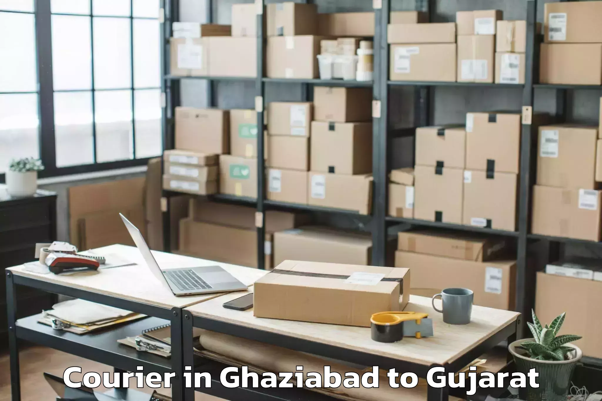 Get Ghaziabad to Jhalod Courier